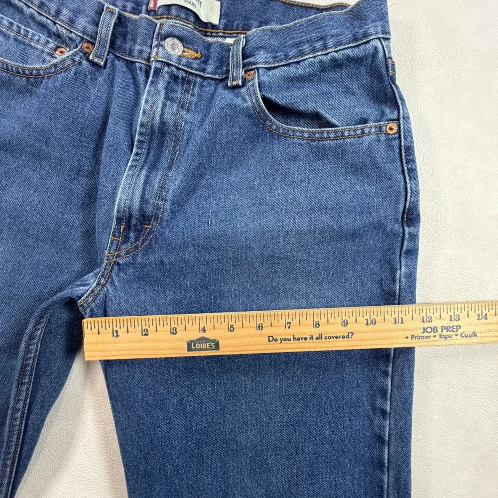 Retro Levis 550 Mens 32x28 Relaxed Fit Tapered Leg Blue Denim Jeans Medium Wash